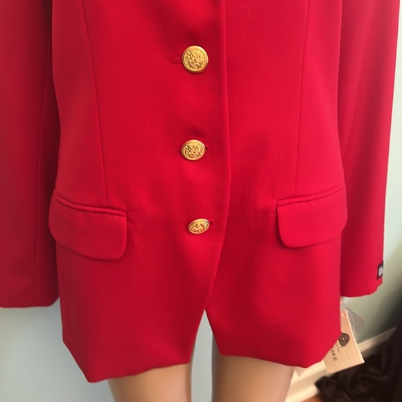 ⭐️ Peter Nygard Red Military Style Blazer/Jacket - Picture 4 of 11